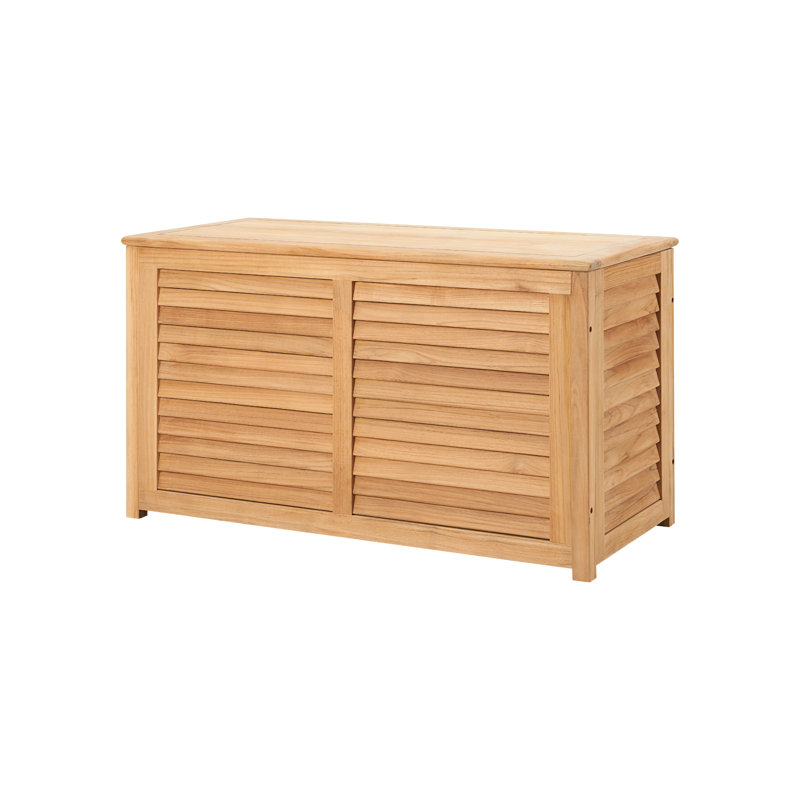 Wickenburg Poolside Teak Outdoor Storage Cushion Box