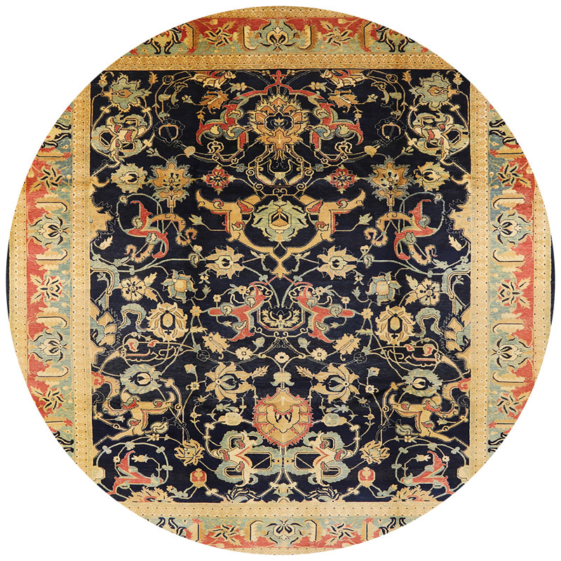 Kalig Oriental Indoor Rug, Round 7'