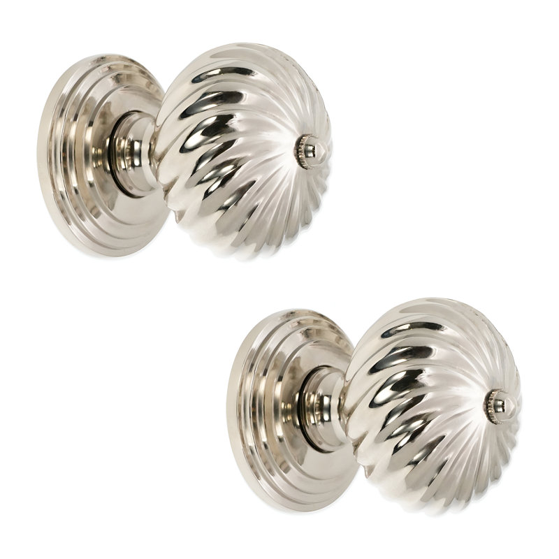 Burcot Mortice Door Knob, Polished Nickel