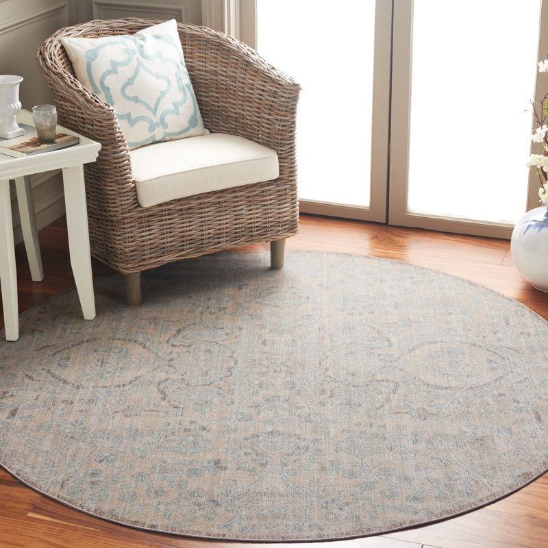 Tapis crème Andora, Rond 6 pi
