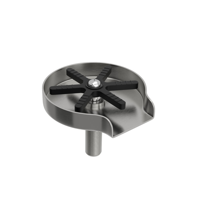 Rinceur en verre en acier inoxydable de 4,72 po x l 5,3 po pour évier de cuisine