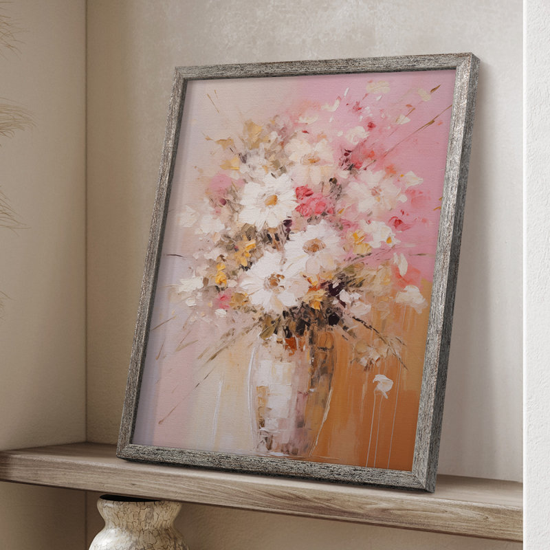 Reproduction encadrée FLORAL Series CECLXIX - bois massif, H 11 po x l 9 po