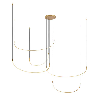 Luminaire suspendu unique à DEL 5 lumières Talis