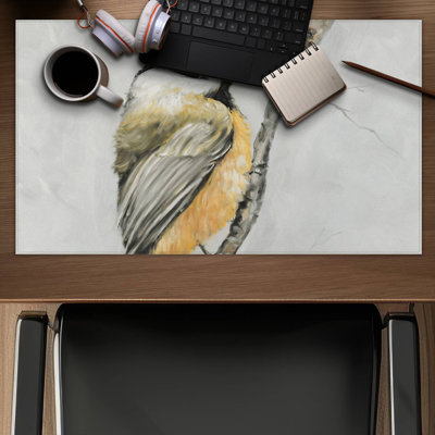 Small coal tit - 14.00"x24.25" Desk mat