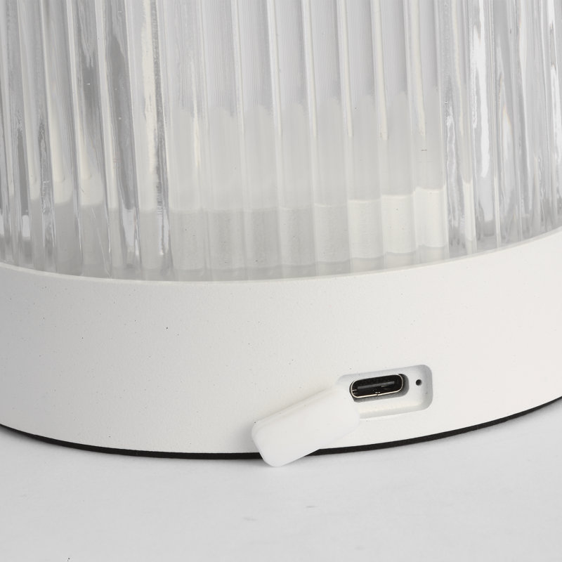 Tawa Accent Rechargeable Table Lamp, Matte White