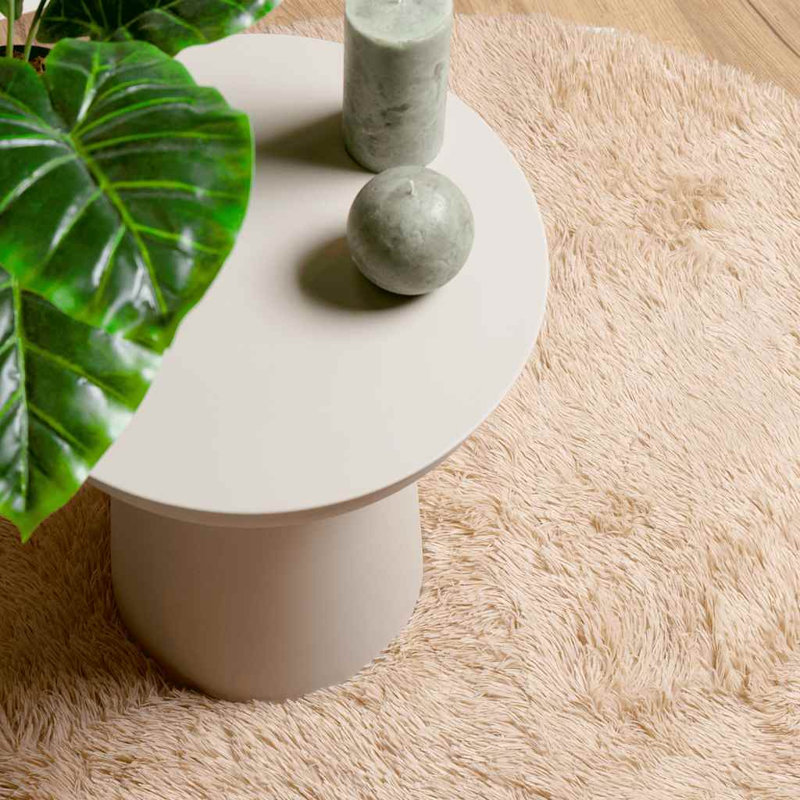 Solid Colour Area Rug, Round 120cm