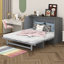 Armoire lit escamotable Murphy avec station de charge et tiroir de rangement, cadre de lit plateforme pliable en bois-715132072-733984953