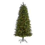 4Ft. West Virginia Mountain Pine Artificial Christmas Tree With 100 Clear Lights And 322 Bendable Branches