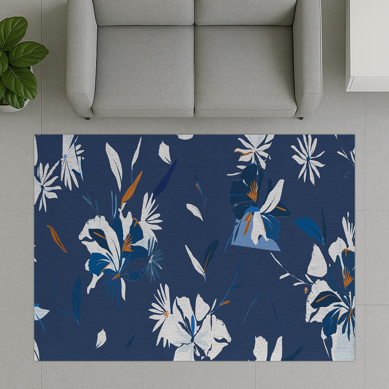 Abstract Area Rug, Rectangle 90 x 150 cm