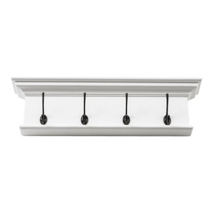Wall 4 - Hook Wall Mounted Coat Rack