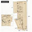 Grande armoire de rangement moderne avec compartiment inclinable et tablettes réglables, rangement latéral à gauche et à droite-1096547381