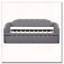 Lit de jour simple rembourré avec couchette escamotable et ports de chargement USB-763685466