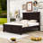 Mansion Style Panel Bed with Traditional Fretwork and Sturdy Frame-1728609148-1728609150