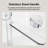 44-48"w X 72"h Semi-frameless Double Sliding Shower Door, 1/4" (6mm) Tempered Glass, Chrome-124927838