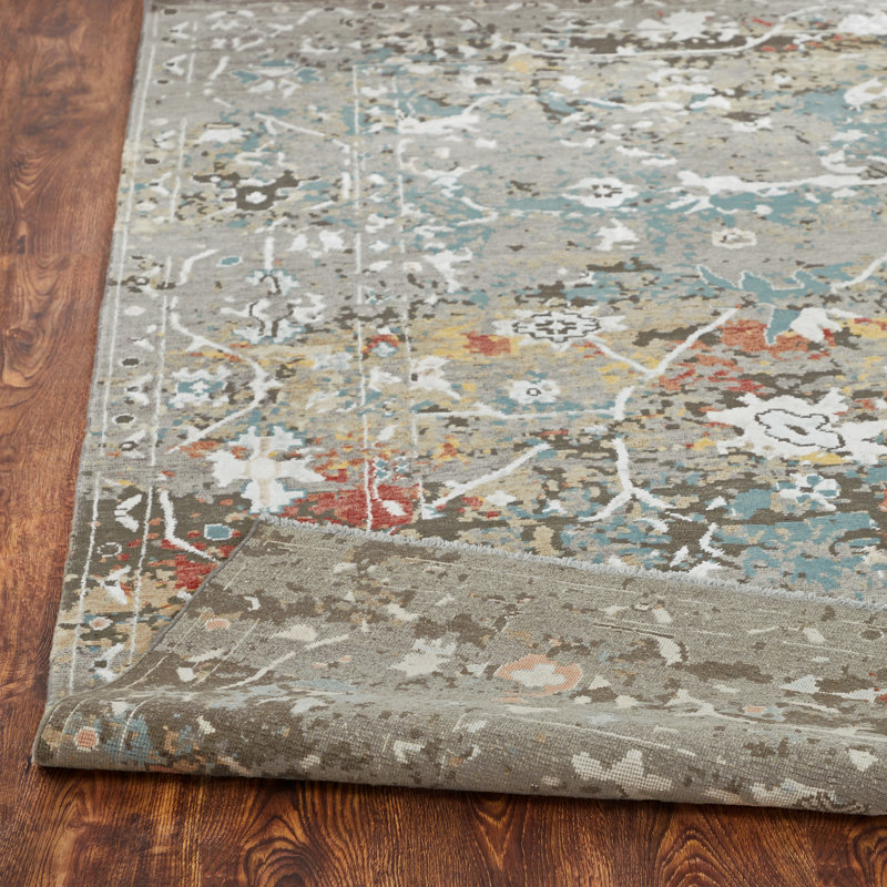 Illusion Weave Hand Knotted Abstract Area Rug, Runner 2'6" x 10'