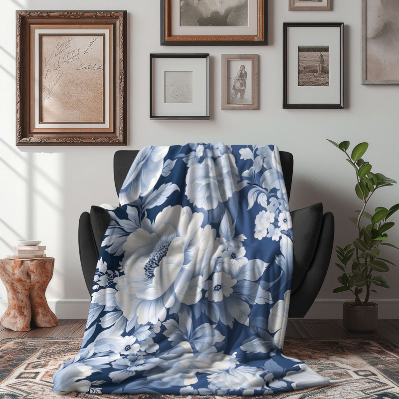 Indigo Geos - Couverture Sherpa de qualité supérieure 1 pièce, Grand lit