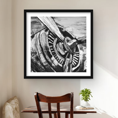 Hélice d'avion rétro | Reproduction industrielle avec passe-partout mat