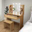 Ensemble de coiffeuse avec tabouret et tiroirs-2083476439