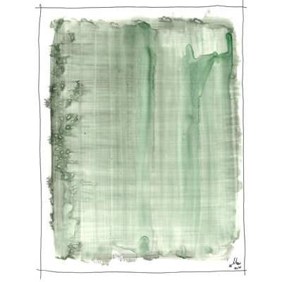 Gray Green Print by Mark Lembo