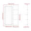 Miroir moderne 30 x 44 avec tablette - cadre en métal noir pour la salle de bain, image HD de la chambre à coucher, rouille, cadre multifonctionnel de meuble-lavabo, verre, rouille, solide