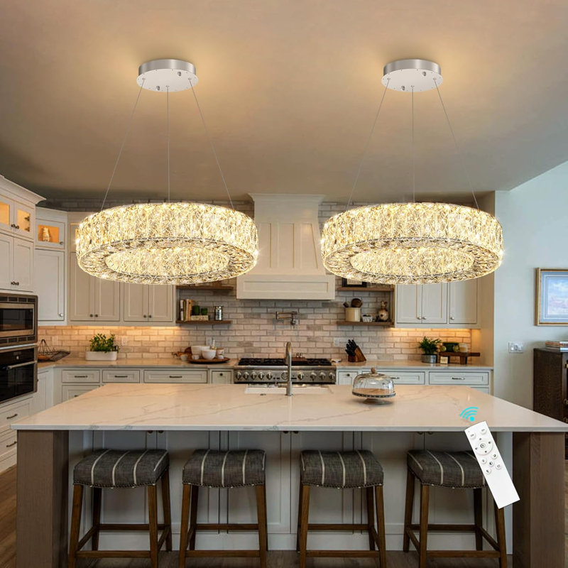 Lustre en cristal Glam, Argent argent