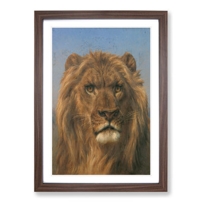 Portrait of a Lion Vol.2 by Rosa Bonheur - Picture Frame Painting