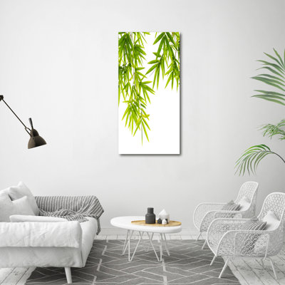 Bamboo Leaves - Wrapped Canvas Print