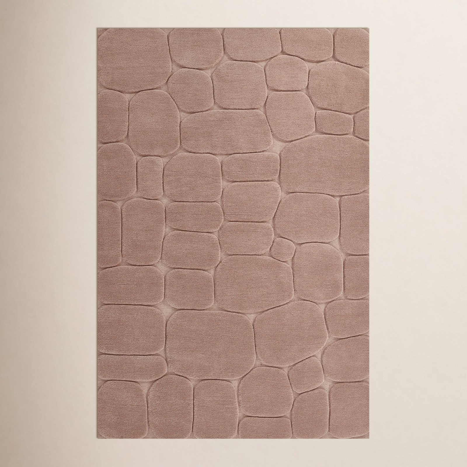 Aelin Pebble Hand-Tufted Wool Rug, Rectangle 8' x 10'