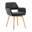 Chaise avec accoudoirs rembourrée Philodendron-910922136