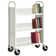 Fortress 46'' H x 32'' W Book Cart with Wheels