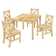 Buckley Kids 5 Piece Solid Wood Play Or Activity Table and Chair Set