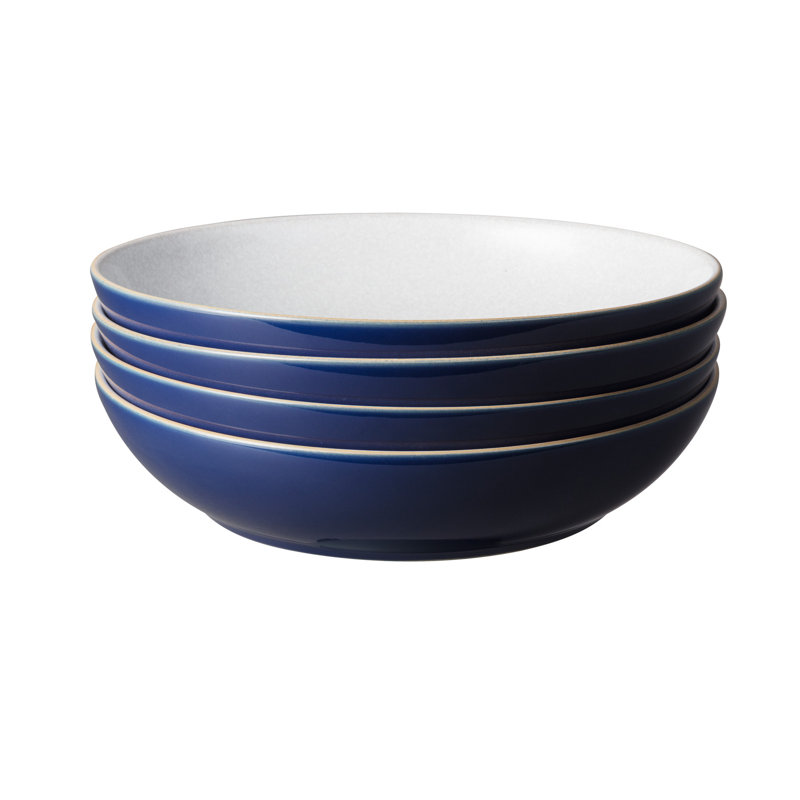 Denby Elements Pasta Bowls, Dark Blue
