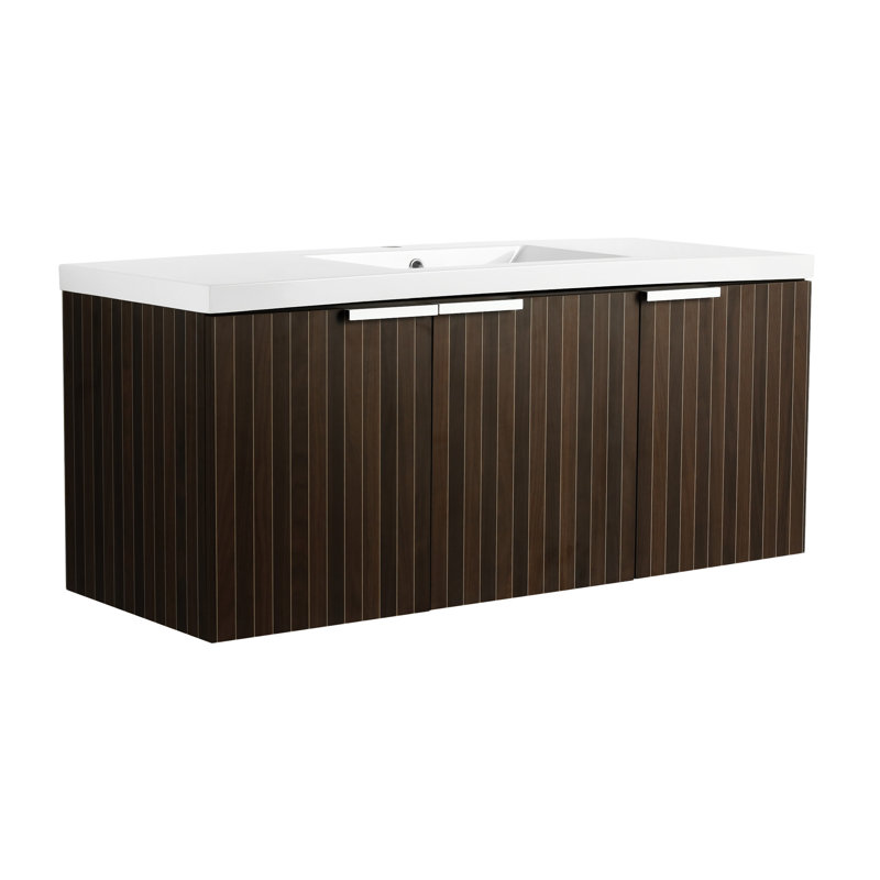 Bathroom Cabinet With Resin Sink