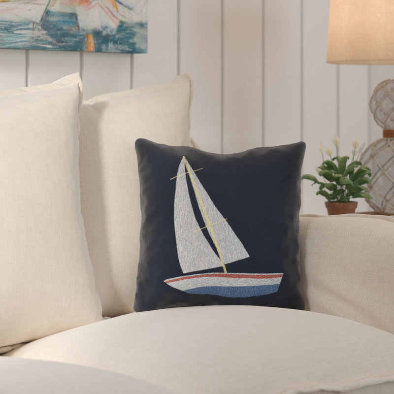 Housse et insert de coussin carré Sail, Sun & Fun, H 18 po x l 18 po