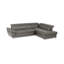Canapé-lit modulaire en cuir italien avec lit escamotable, rangement et appuis-tête réglables Roma-796753087