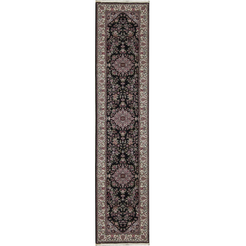 Hand Woven Wool Oriental Area Rug, Runner 2'6" x 12'