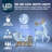 2 Piece Reindeer and Sleigh Lighted Display Set