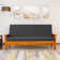 Textured Grid Stretchy Washable Box Cushion Futon Slipcover