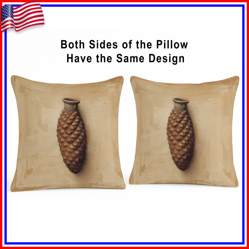 Coussins décoratifs géométriques Pinecone, 14 X 14 pouces