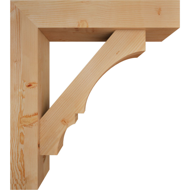 Support de bloc Balboa avec entretoise décalée, 38 x 34, Sapin Douglas de l 7 1/2 (lisse)