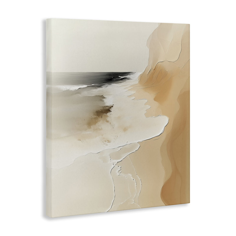Art mural sur toile Coastal Vibe Abstraction, design par Annabelle Hall, H 20 po x l 16 po
