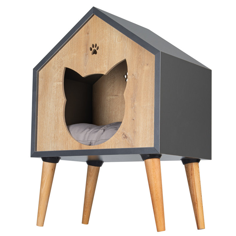 Elevated Pet Bed, Gray/Brown
