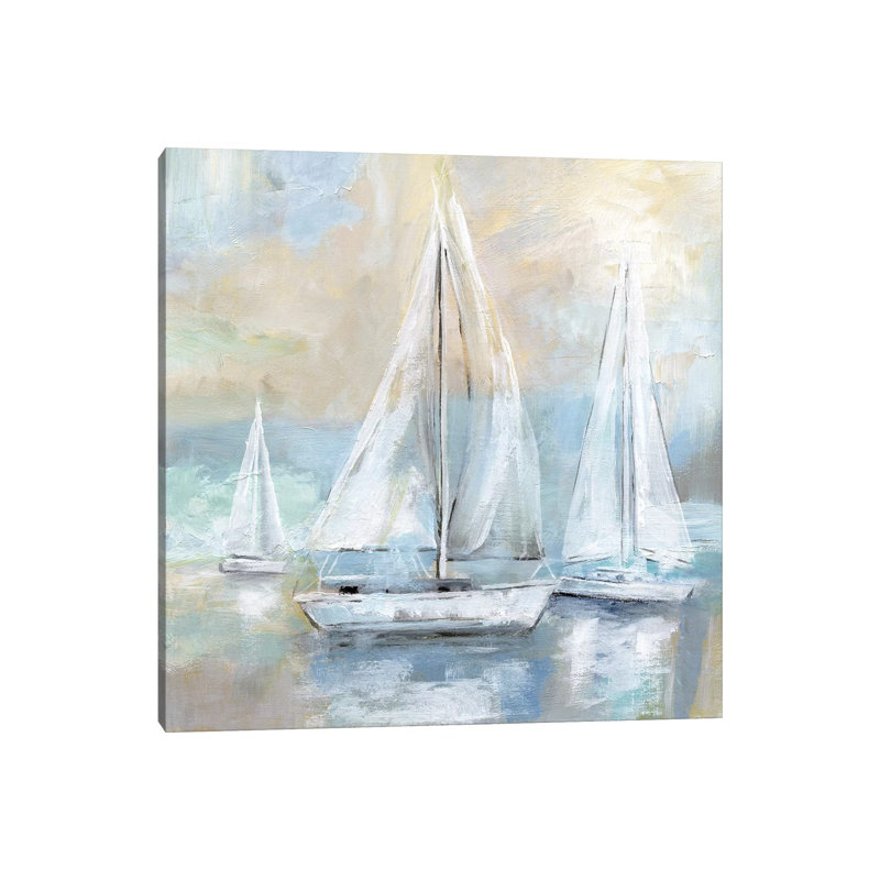 Sail Away by Nan - Wrapped Canvas Painting, 93.98 cm H x 93.98 cm W x 1.91 cm D