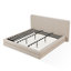 Lit plateforme tapissier Viski Brun Boucle-100964992