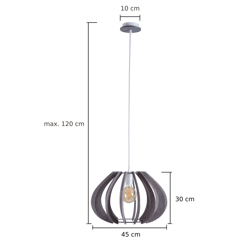 Weathers 1 - Light Single Pendant, Grey