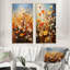 «Orange Yellow Seasonal Flowers Seasonal Collage», 2 pièces-1487787914-1487787912
