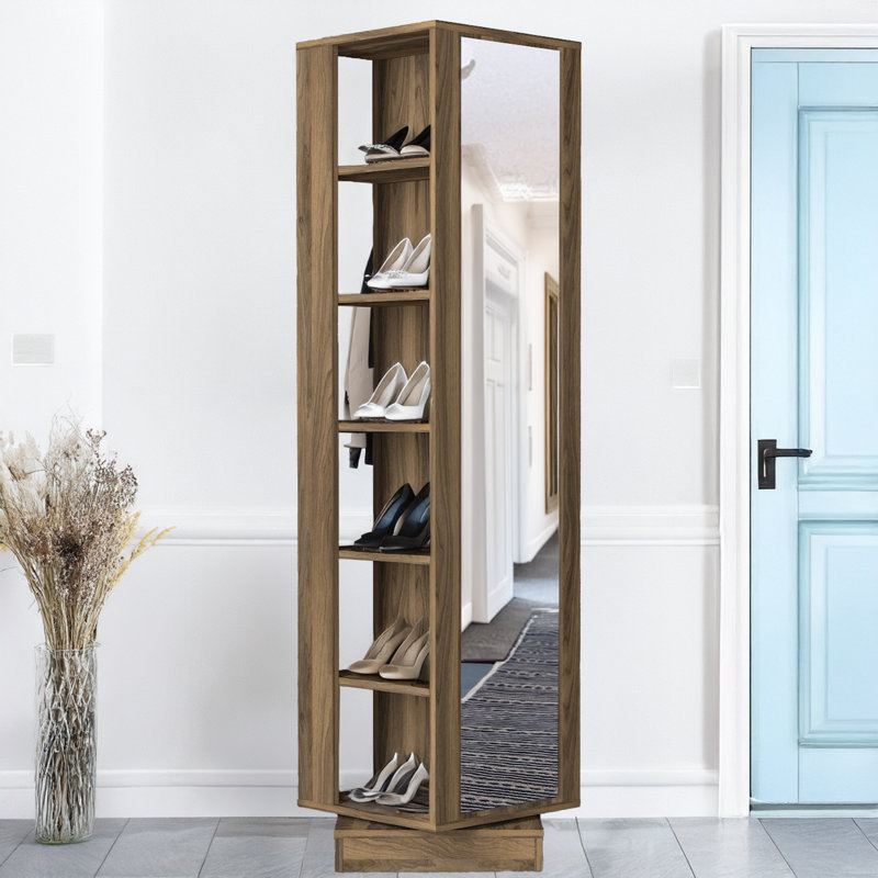 Armoire d'entrÃ©e pivotante avec miroir