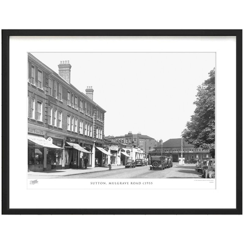 Sutton, Mulgrave Road C1955 by Francis Frith - Single Picture Frame Print, 60cm H x 80cm W x 2.3cm D