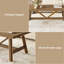 Table basse 43 po en bois massif rustique