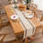 Farmhouse Rustic Table Runner With Tassel-2005789317